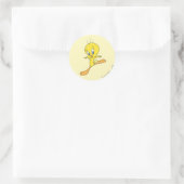 TWEETY™-landing Ronde Sticker (Tas)