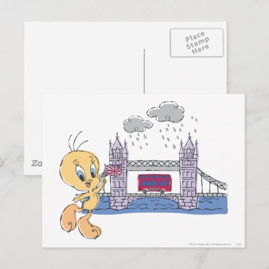 TWEETY™ London Bridge Briefkaart (Voorkant / Achterkant)