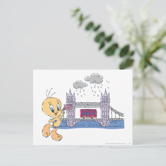 TWEETY™ London Bridge Briefkaart (Staand voorkant)