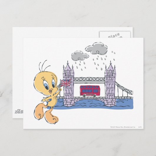 TWEETY™ London Bridge Briefkaart (Voorkant / Achterkant)