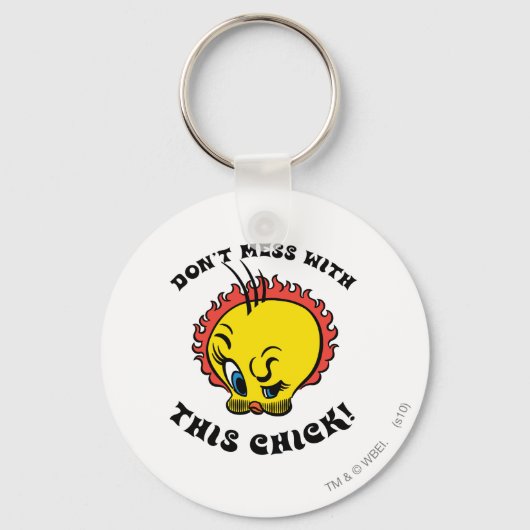 Tweety "Mess niet met deze meid" Sleutelhanger (Voorkant)