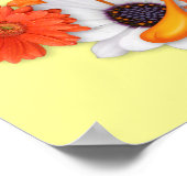 Tweety met Daisies Poster (Hoek)