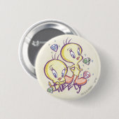 TWEETY™ met edelstenen Ronde Button 5,7 Cm (Voorkant /achterkant)