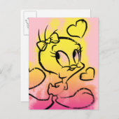 TWEETY™ met hart Briefkaart (Voorkant / Achterkant)