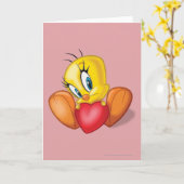 Tweety met Hart Kaart (Gele Bloem)