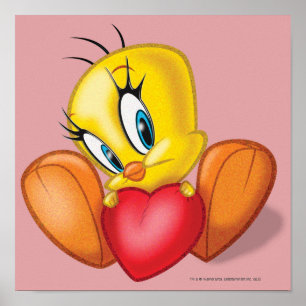 Tweety met hartje poster