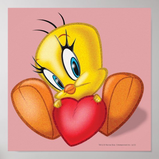 Tweety met hartje poster (Voorkant)