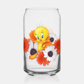 TWEETY™ met madeliefjes Blikvorm Glas (Voorkant)