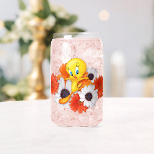 TWEETY™ met madeliefjes Blikvorm Glas