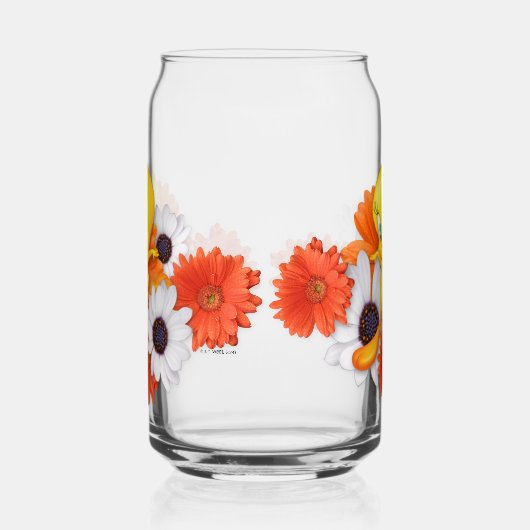 TWEETY™ met madeliefjes Blikvorm Glas (Rechts)
