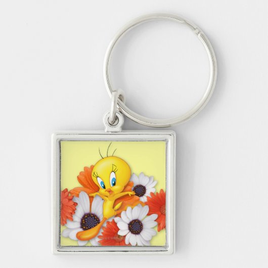TWEETY™ met madeliefjes Sleutelhanger (Voorkant)