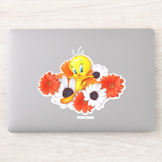 TWEETY™ met madeliefjes Sticker (Computer)