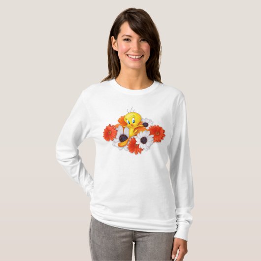 TWEETY™ met madeliefjes T-shirt (Voorkant volledig)