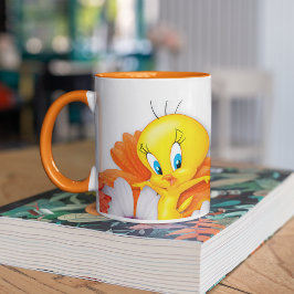 TWEETY™ met madeliefjes Tweekleurige Koffiemok