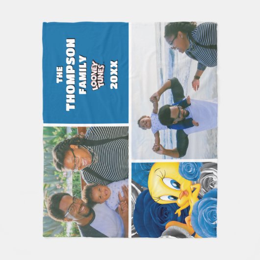 TWEETY™ met Rozen-familiefoto Fleece Deken (Voorkant)