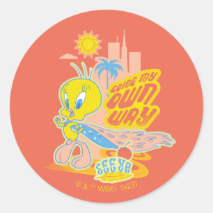 TWEETY™ - Mijn eigen weg Ronde Sticker