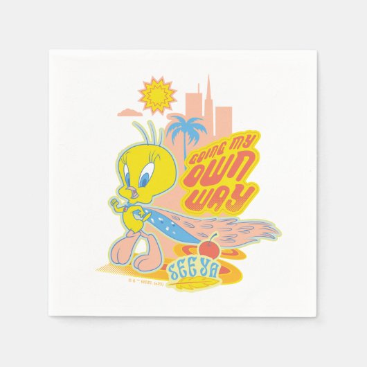 TWEETY™ - Mijn eigen weg Servet (Voorkant)