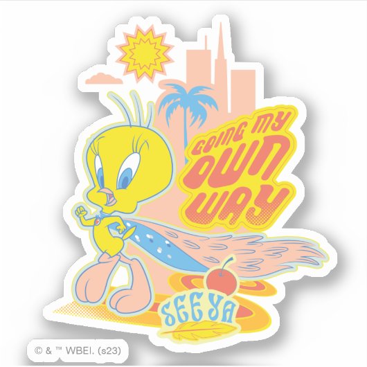 TWEETY™ - Mijn eigen weg Sticker (Voorkant)