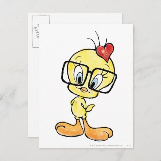 TWEETY™ Nerd Briefkaart (Voorkant / Achterkant)