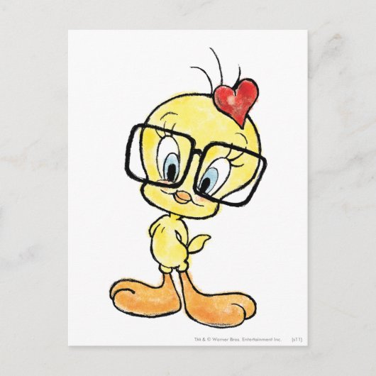 TWEETY™ Nerd Briefkaart (Voorkant)