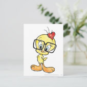 TWEETY™ Nerd Briefkaart (Staand voorkant)