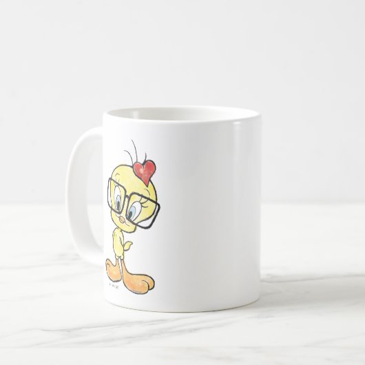 TWEETY™ Nerd Koffiemok (Voorkant links)