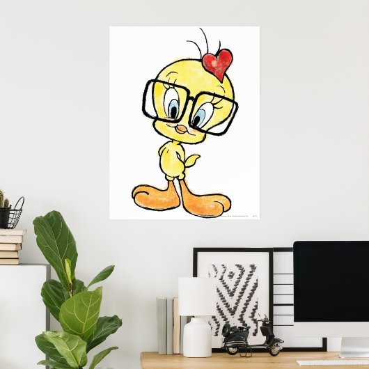 Tweety Nerd Poster (Thuiskantoor)
