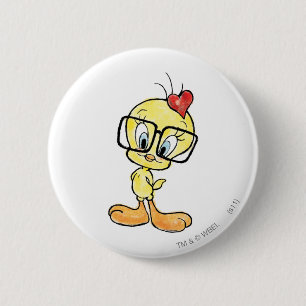 Tweety Nerd Ronde Button 5,7 Cm