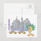 TWEETY™ NYC BRIEFKAART (Voorkant / Achterkant)