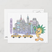 TWEETY™ NYC BRIEFKAART (Voorkant / Achterkant)
