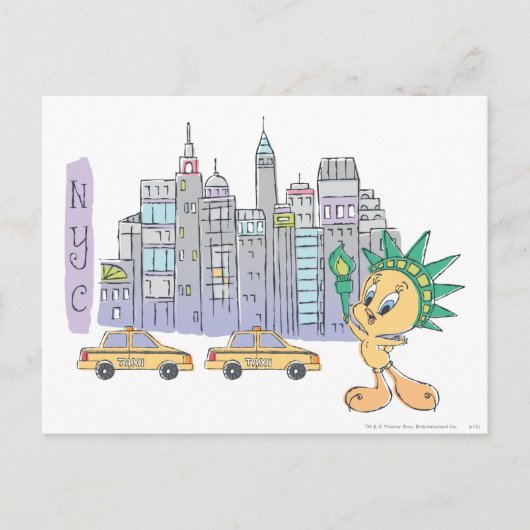 TWEETY™ NYC BRIEFKAART (Voorkant)