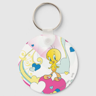 Tweety On Heart Sleutelhanger