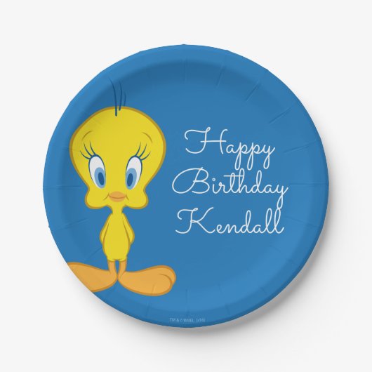 TWEETY™ | Onschuldige Kleine Vogel Papieren Bordje (Voorkant)