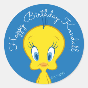 TWEETY™   Onschuldige kleine vogel Ronde Sticker