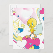 TWEETY™ op hart Briefkaart (Voorkant / Achterkant)
