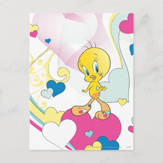TWEETY™ op hart Briefkaart (Voorkant)
