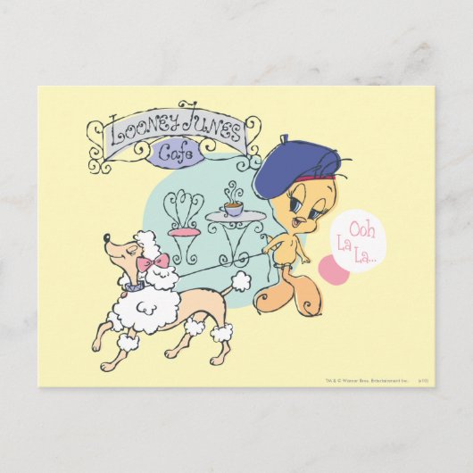 TWEETY™ Parijs Briefkaart (Voorkant)