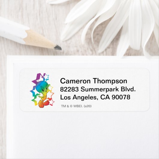 TWEETY™ Rainbow Stars Etiket (Insitu)