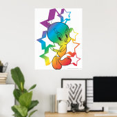 TWEETY™ Rainbow Stars Poster (Thuiskantoor)