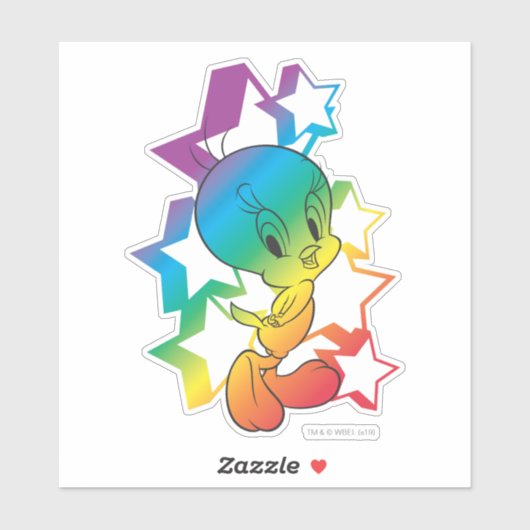TWEETY™ Rainbow Stars Sticker (Vel)