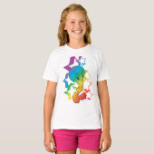 Tweety Rainbow Stars T-shirt (Voorkant volledig)