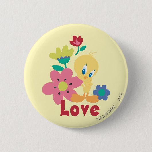 TWEETY™ Red Love Ronde Button 5,7 Cm (Voorkant)