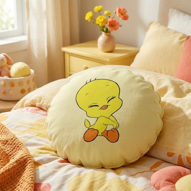 Tweety Rond Kussen (Creator heeft geüpload)