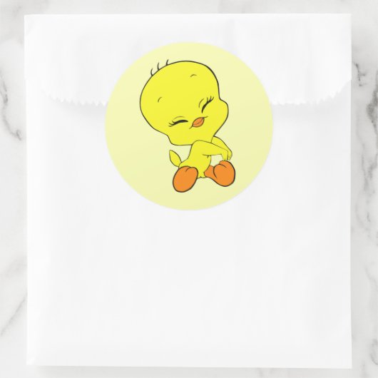 Tweety Ronde Sticker (Tas)