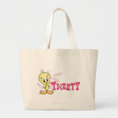 "TWEETY™" Roze Grote Tote Bag (Voorkant)