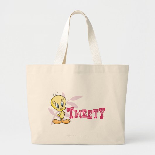 "TWEETY™" Roze Grote Tote Bag (Voorkant)