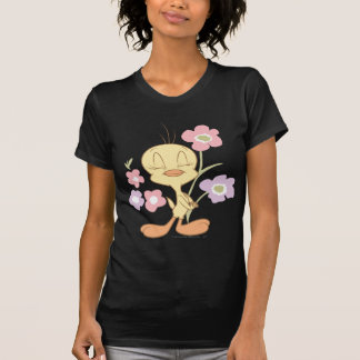 TWEETY™ Roze Paarse Bloemen T-shirt