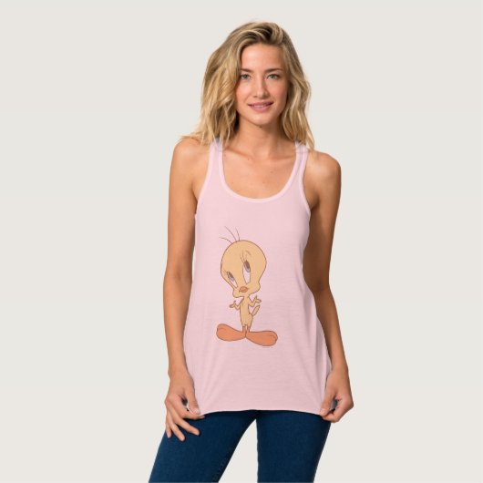 TWEETY™-schouderophalen Tanktop (Volledige Voorkant)