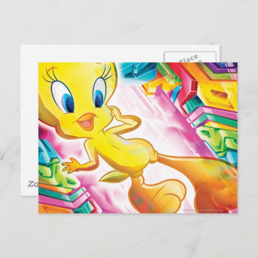 TWEETY™ Schuiven Briefkaart (Voorkant / Achterkant)