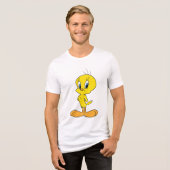 TWEETY™ | Sluwe Vogel Tri-Blend Shirt (Voorkant volledig)